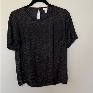A New Day Black Cheetah Women's Top